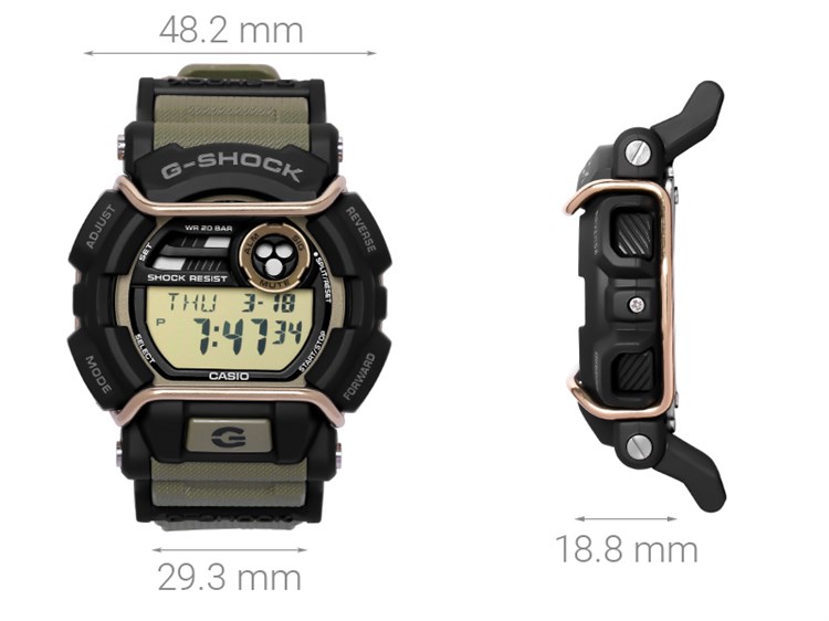 Đồng hồ Nam G-Shock GD-400-9DR Màu Nâu