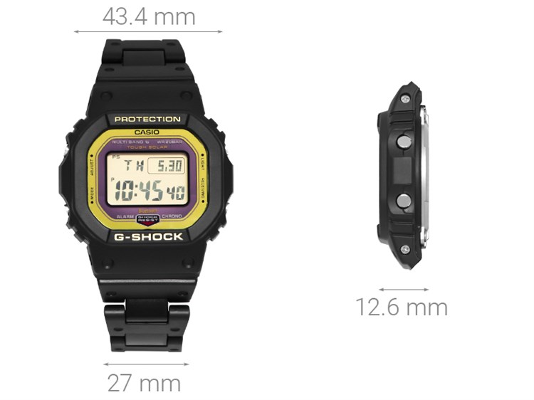 Đồng hồ G-SHOCK 5600 43.4 mm Nam GW-B5600BC-1DR Màu Đen