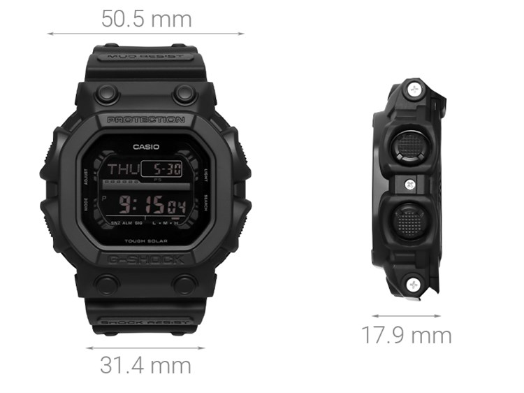 Đồng hồ G-SHOCK 50.5 mm Nam GX-56BB-1DR Màu Đen
