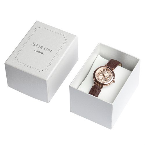 Đồng hồ Nữ Sheen Casio SHE-3034GL-7A2UDF Màu Nâu