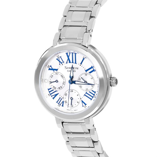 Đồng hồ SHEEN CASIO 34 mm Nữ SHE-3034D-7AUDR Màu Bạc