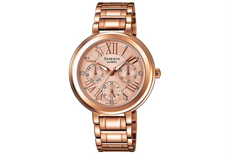 Đồng hồ Nữ Sheen Casio SHE-3034PG-9AUDR Màu Vàng Hồng