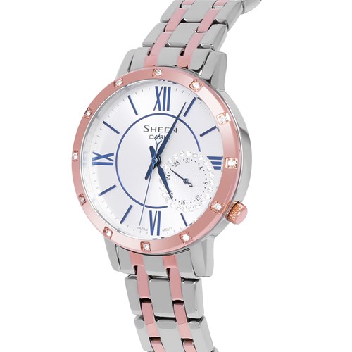 Đồng hồ SHEEN CASIO 34 mm Nữ SHE-3046SGP-7BUDF Màu Vàng Hồng