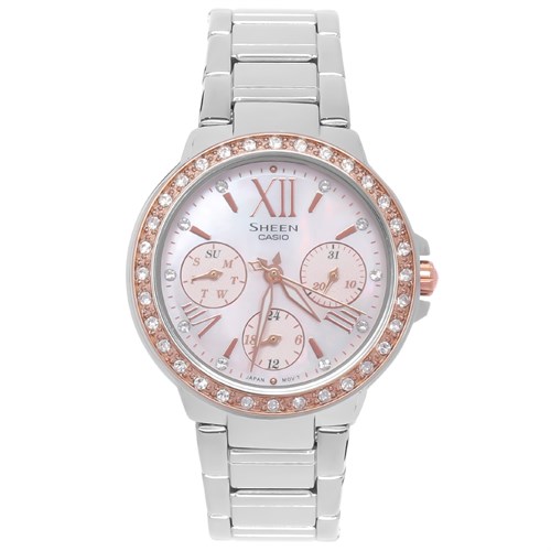 Đồng hồ SHEEN CASIO 32.1 mm Nữ SHE-3052SG-4AUDR Màu Bạc