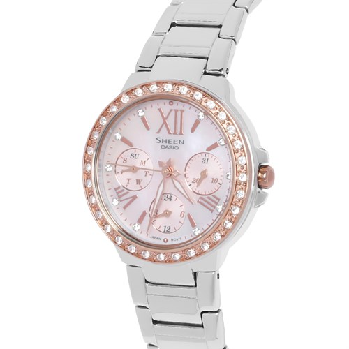 Đồng hồ SHEEN CASIO 32.1 mm Nữ SHE-3052SG-4AUDR Màu Bạc