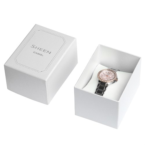 Đồng hồ SHEEN CASIO 32.1 mm Nữ SHE-3052SG-4AUDR Màu Bạc