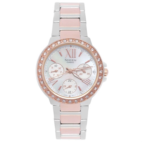 Đồng hồ SHEEN CASIO 32.1 mm Nữ SHE-3052SPG-7AUDR Màu Vàng Hồng