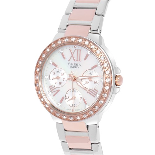 Đồng hồ SHEEN CASIO 32.1 mm Nữ SHE-3052SPG-7AUDR Màu Vàng Hồng