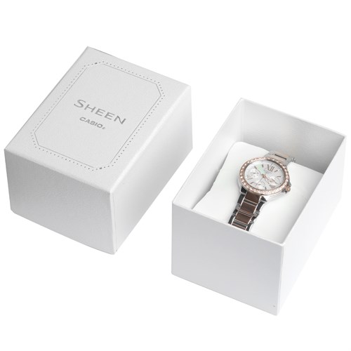 Đồng hồ SHEEN CASIO 32.1 mm Nữ SHE-3052SPG-7AUDR Màu Vàng Hồng