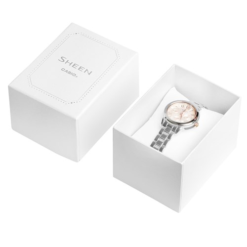 Đồng hồ SHEEN CASIO 34.2 mm Nữ SHE-3059D-9AUDR Màu Bạc