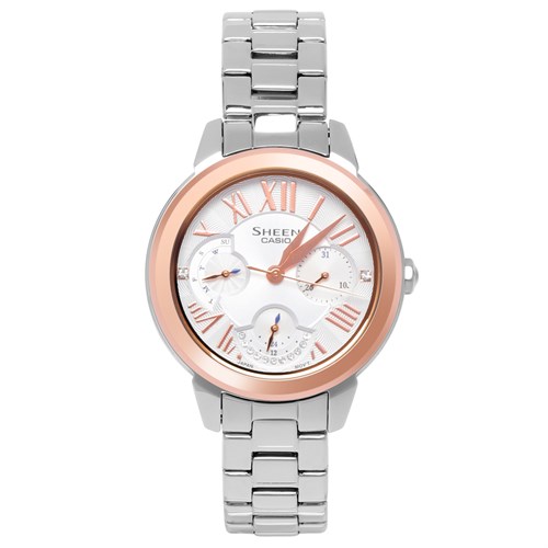 Đồng hồ SHEEN CASIO 34.2 mm Nữ SHE-3059SG-7AUDR Màu Bạc