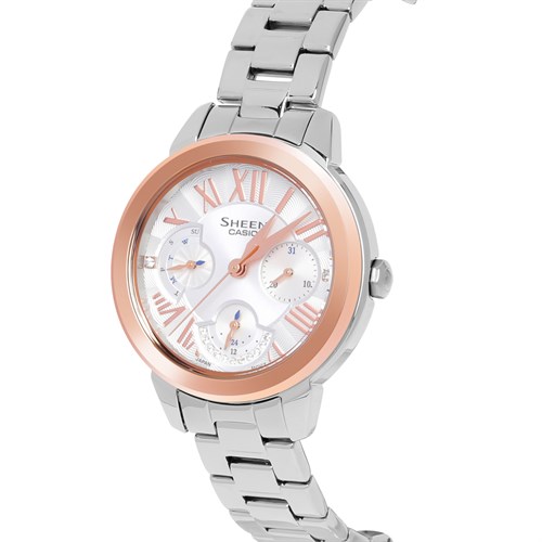 Đồng hồ SHEEN CASIO 34.2 mm Nữ SHE-3059SG-7AUDR Màu Bạc