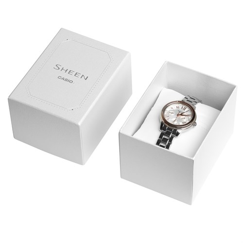Đồng hồ SHEEN CASIO 34.2 mm Nữ SHE-3059SG-7AUDR Màu Bạc