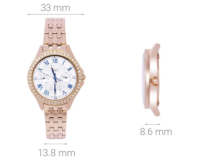 Đồng hồ SHEEN CASIO 33 mm Nữ SHE-3062PG-7AUDF Màu Vàng Hồng