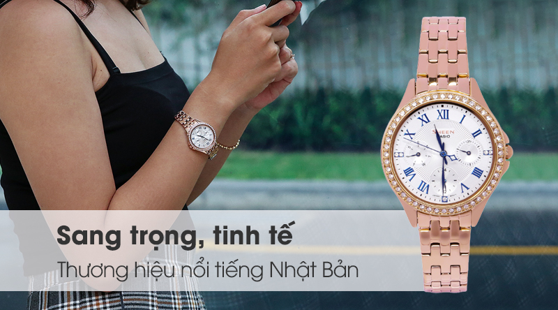 Đồng hồ Nữ Sheen Casio SHE-3062PG-7AUDF có thiết kế sang trọng, tinh tế Đồng hồ Nữ Sheen Casio SHE-3062PG-7AUDF có thiết kế sang trọng, tinh tế