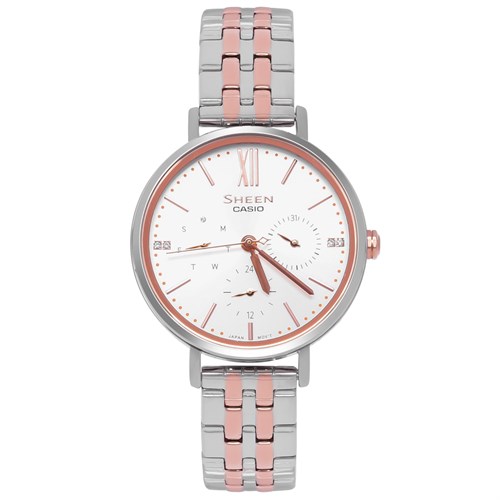 Đồng hồ SHEEN CASIO 34.1 mm Nữ SHE-3064SPG-7AUDF Màu Vàng Hồng