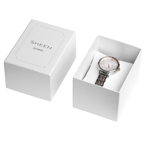 Đồng hồ SHEEN CASIO 34.1 mm Nữ SHE-3064SPG-7AUDF Màu Vàng Hồng