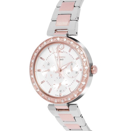 Đồng hồ SHEEN CASIO 34 mm Nữ SHE-3065SPG-7AUDF Màu Bạc