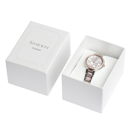 Đồng hồ SHEEN CASIO 34 mm Nữ SHE-3065SPG-7AUDF Màu Bạc