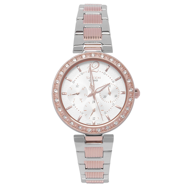 Đồng hồ SHEEN CASIO 34 mm Nữ SHE-3065SPG-7AUDF Màu Bạc