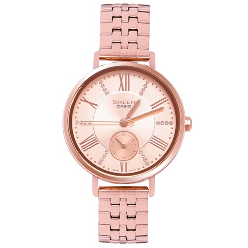 Đồng hồ SHEEN CASIO 34.2 mm Nữ SHE-3066PG-4AUDF Màu Vàng Hồng