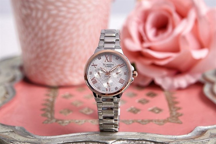 Đồng hồ Nữ Sheen Casio SHE-3511SG-7AUDR Màu Bạc