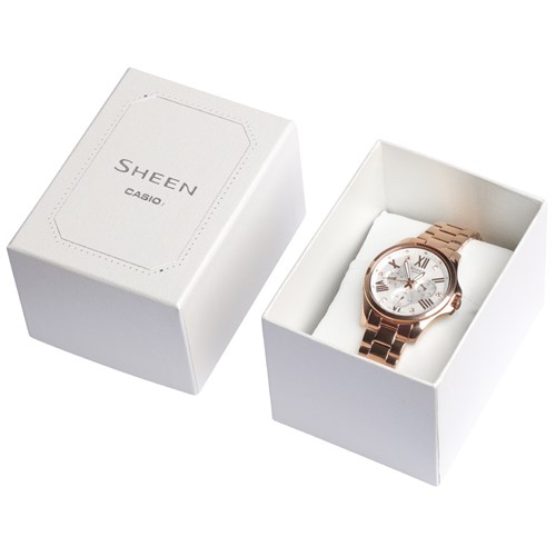 Đồng hồ SHEEN CASIO 37.3 mm Nữ SHE-3806PG-7AUDR Màu Vàng Hồng