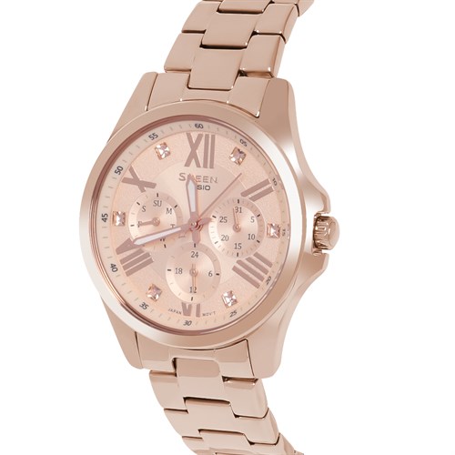 Đồng hồ SHEEN CASIO 37.3 mm Nữ SHE-3806PG-9AUDR Màu Vàng Hồng