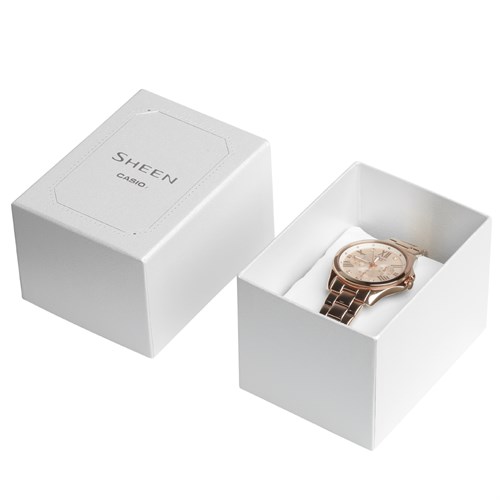 Đồng hồ SHEEN CASIO 37.3 mm Nữ SHE-3806PG-9AUDR Màu Vàng Hồng