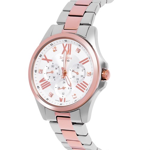 Đồng hồ SHEEN CASIO 37.3 mm Nữ SHE-3806SPG-7AUDR Màu Vàng Hồng