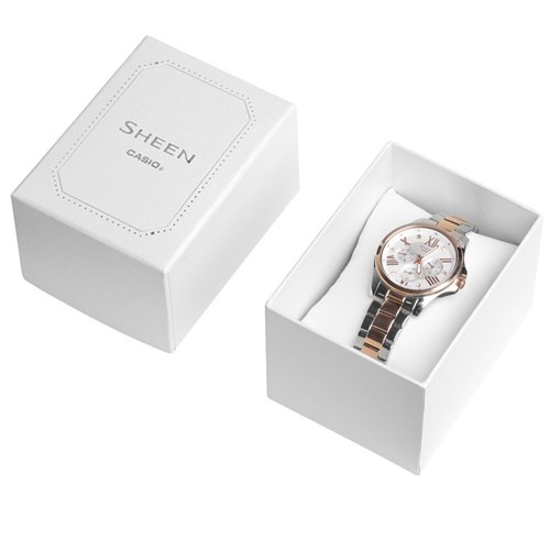 Đồng hồ SHEEN CASIO 37.3 mm Nữ SHE-3806SPG-7AUDR Màu Vàng Hồng