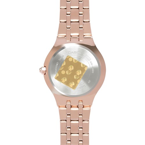 Đồng hồ SHEEN CASIO 34 mm Nữ SHE-3809PG-9AUDR Màu Vàng Hồng