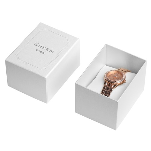 Đồng hồ SHEEN CASIO 34 mm Nữ SHE-3809PG-9AUDR Màu Vàng Hồng