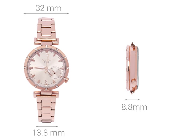 Đồng hồ SHEEN CASIO 32 mm Nữ SHE-4051PG-4AUDF Màu Vàng Hồng