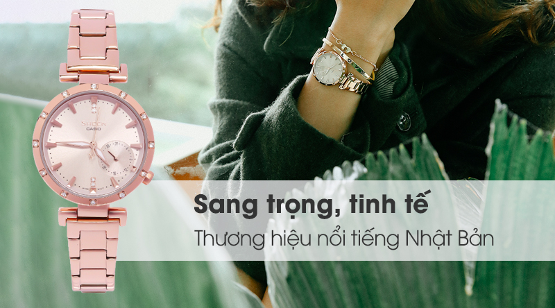 Đồng hồ Nữ Sheen Casio SHE-4051PG-4AUDF sang trọng và tinh tế Đồng hồ Nữ Sheen Casio SHE-4051PG-4AUDF sang trọng và tinh tế