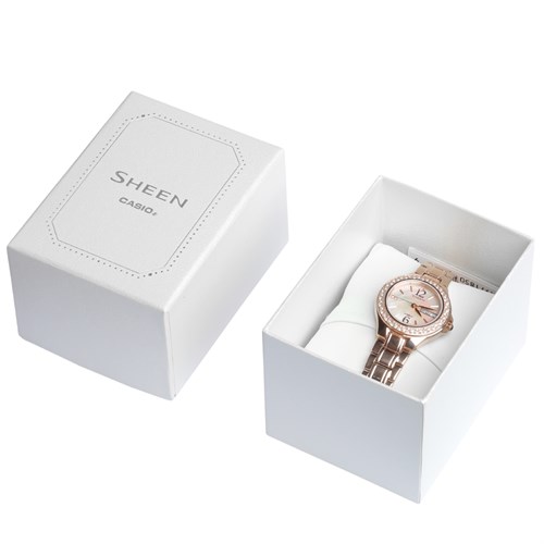 Đồng hồ SHEEN CASIO 32 mm Nữ SHE-4800PG-9AUDR Màu Vàng Hồng