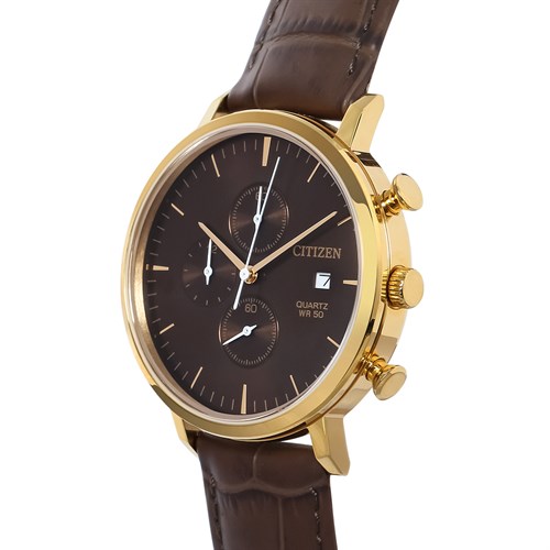 Đồng hồ CITIZEN 41 mm Nam AN3612-09X Màu Nâu
