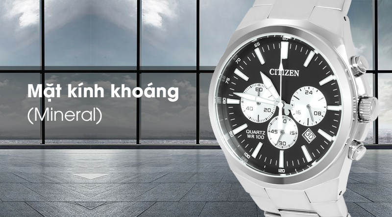 Đồng hồ Nam Citizen AN8170-59E có mặt kính chịu va đập tốt Đồng hồ Nam Citizen AN8170-59E có mặt kính chịu va đập tốt