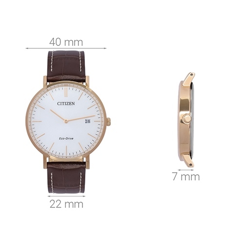 Đồng hồ CITIZEN 40 mm Nam AU1083-13A Màu Nâu
