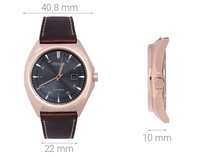 Đồng hồ CITIZEN 40.8 mm Nam AW1573-11L Màu Nâu