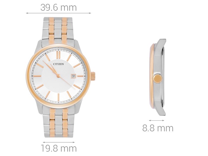 Đồng hồ CITIZEN 39.6 mm Nam BI1054-55A Màu Bạc