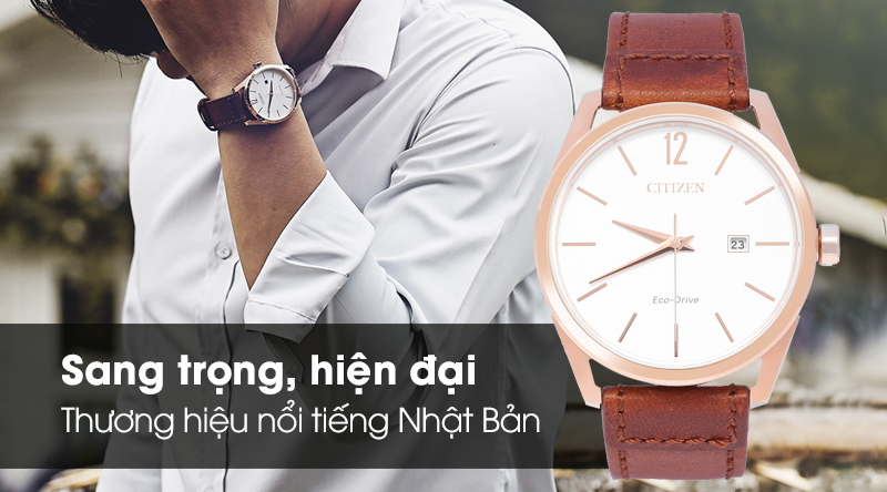 Đồng hồ Nam Citizen BM7418-17A - Eco-Drive thiết kế tinh tế