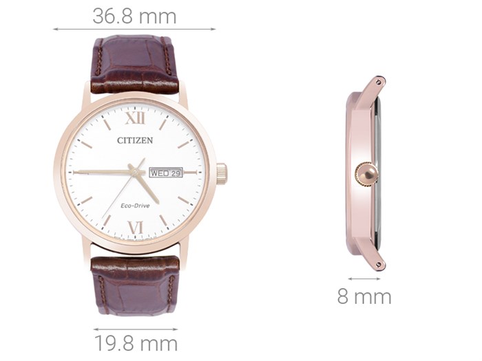 Đồng hồ Nam Citizen BM9012-02A - Eco-Drive Màu Trắng