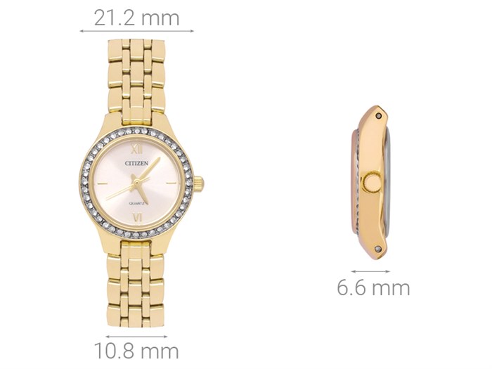 Đồng hồ CITIZEN 21.2 mm Nữ EJ6142-51P Màu Vàng