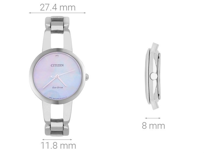 Đồng hồ CITIZEN L 27.4 mm Nữ EM0430-85N Màu Bạc
