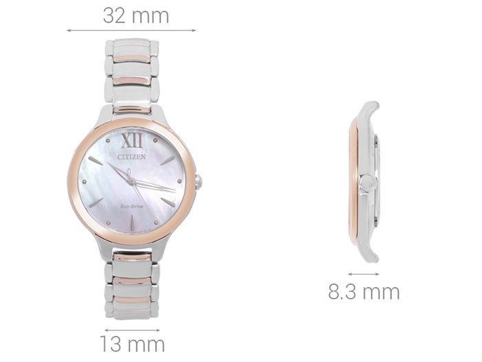 Đồng hồ Nữ Citizen EM0556-87D - Eco-Drive Màu Xanh Dương