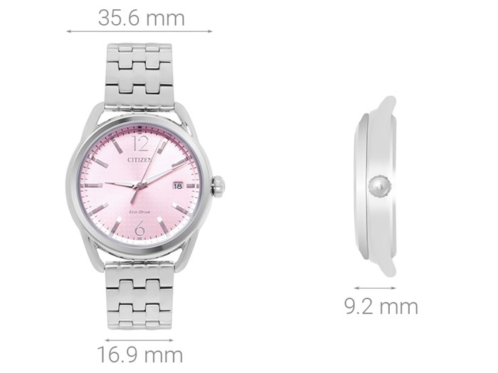 Đồng hồ CITIZEN 35.6 mm Nữ FE6080-71X Màu Bạc