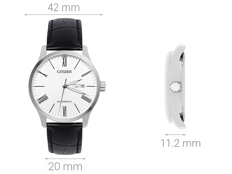 Đồng hồ CITIZEN 42 mm Nam NH8350-08A Màu Đen
