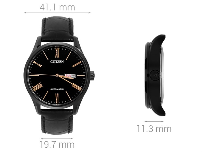 Đồng hồ CITIZEN Mechanical 41.1 mm Nam NH8365-19F Màu Đen