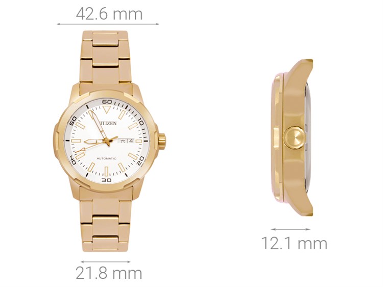 Đồng hồ CITIZEN Mechanical 42.6 mm Nam NH8373-88A Màu Vàng